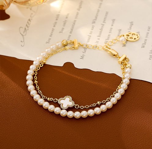Vintage Double-Strand Freshwater Pearl Bracelet