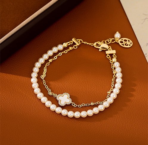 Vintage Double-Strand Freshwater Pearl Bracelet