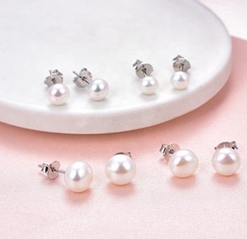 Pearl Stud Earrings