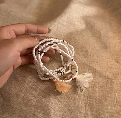 6 Layer boho Glass Seed Bead Bracelet