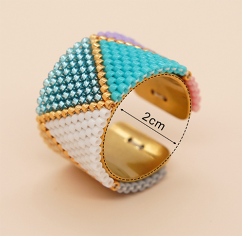 Hand woven stainless steel Bohemian style ring Hand woven stainless steel Bohemian style ring