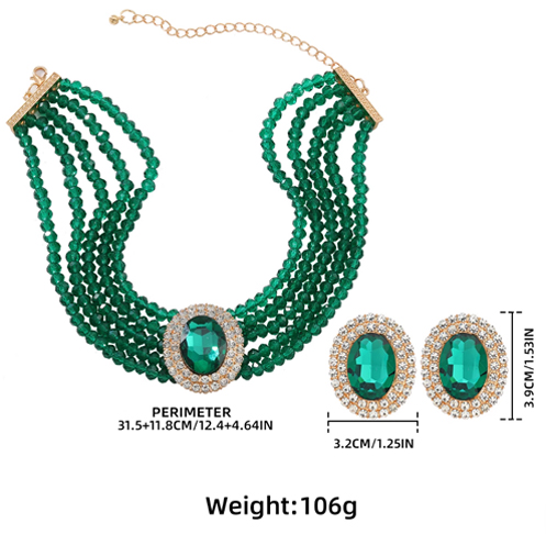 Handmade Luxury Crystal Bead Necklace