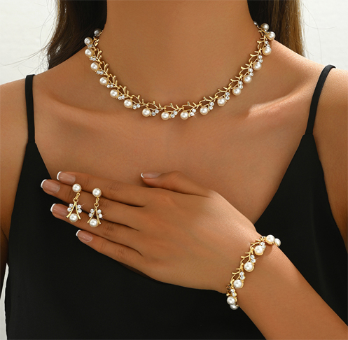 Premium Glass Pearl Set for women