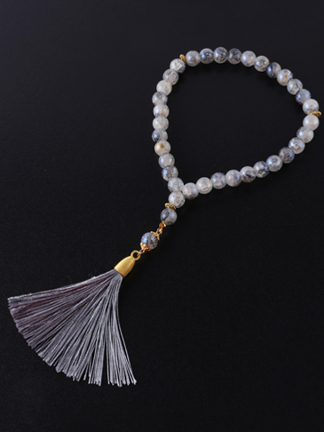 Muslim 33pcs Glass Beads Fringe Bracelet