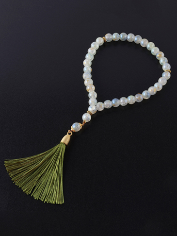 Muslim 33pcs Glass Beads Fringe Bracelet