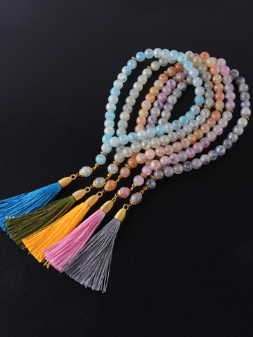 Muslim 33pcs Glass Beads Fringe Bracelet