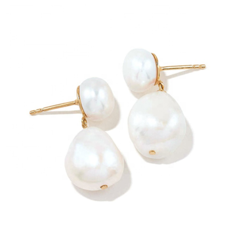 Pearl-Drop-Button-Pearl-Earrings-For-Women