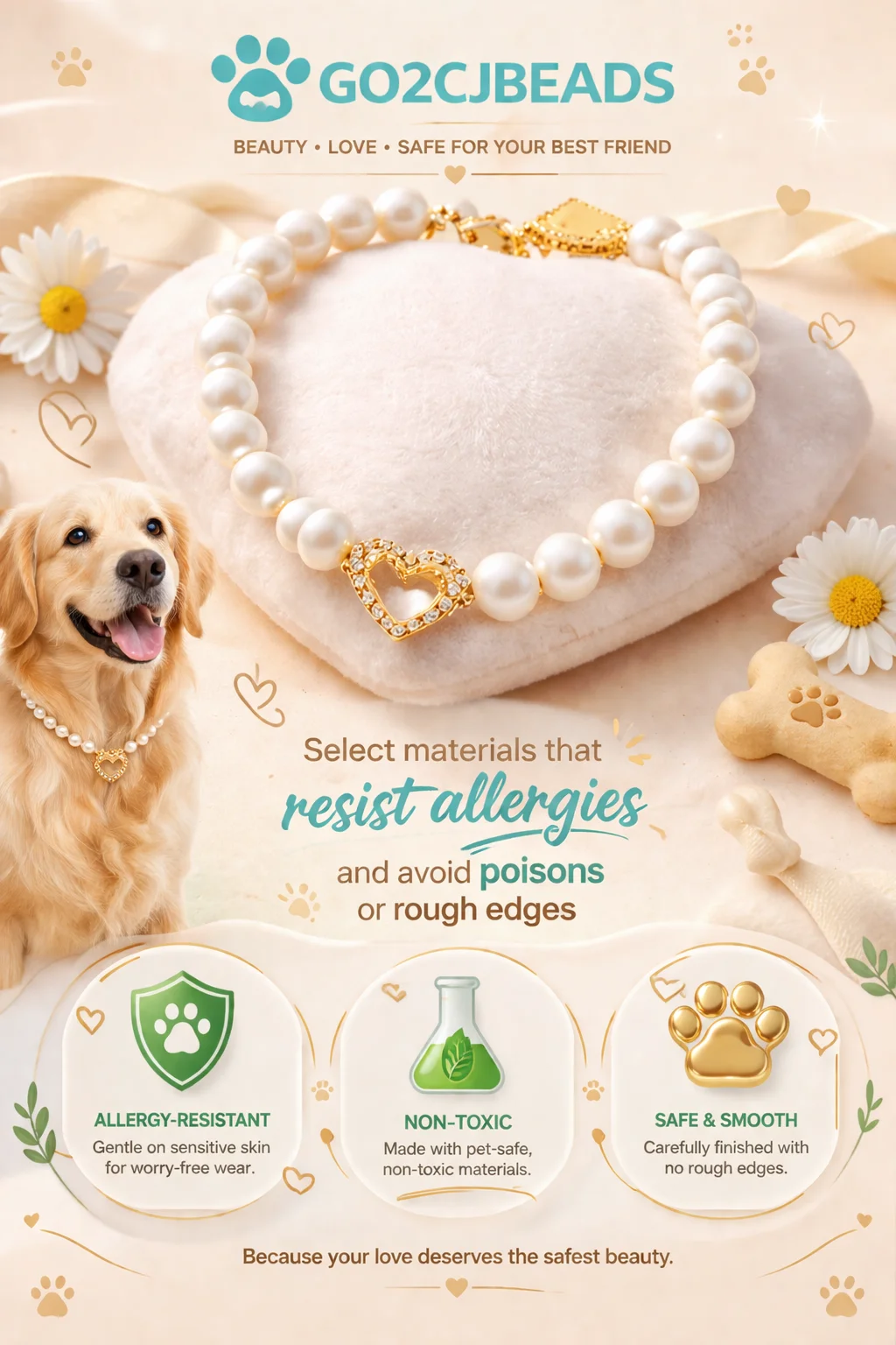 Pearl Jewellery for Dog