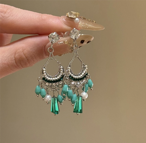 Elegent Glass Beads Women Earrings2