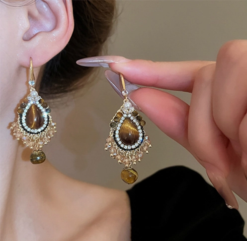 Elegent Glass Beads Women Earrings3