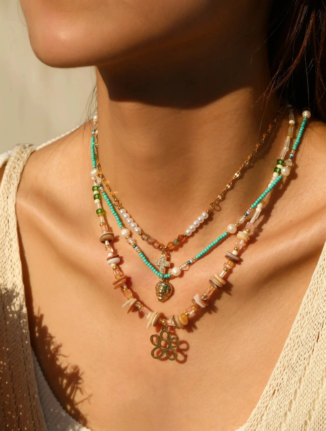 Pearl Bow Necklace2